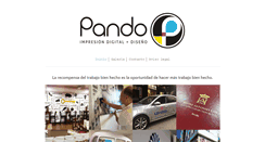Desktop Screenshot of pandoimpresion.com