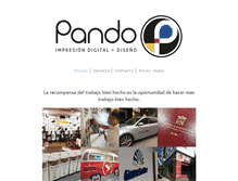 Tablet Screenshot of pandoimpresion.com